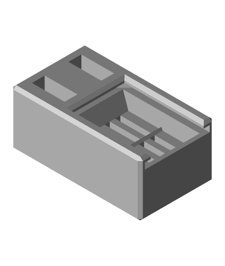 MicroSD box + USB ports 3d model