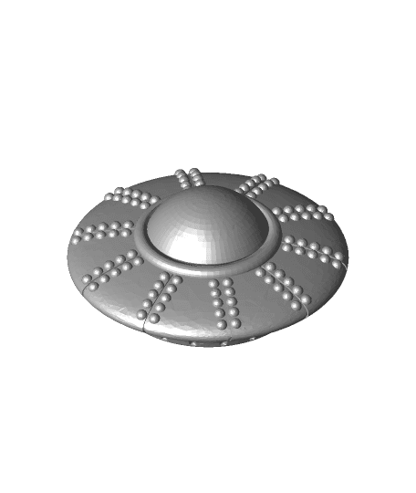 PIP UFO v2.0 Fidget Spinner by DaddyWazzy_TheCreator full viewable 3d model