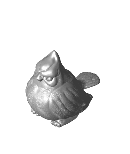 Arty the Party Cardinal by thatguyscott full viewable 3d model