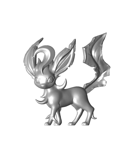 Leafeon - Pokemon - Fan Art by printedobsession full viewable 3d model