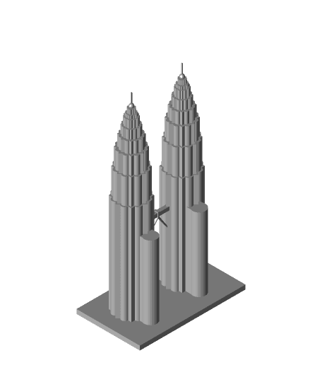 Petronas Towers 3d model