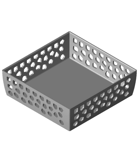 Voronoi Style Basket 3d model