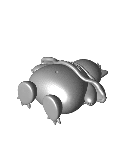 Snorlax Saiyan -Dragon ball (fanart) 3d model