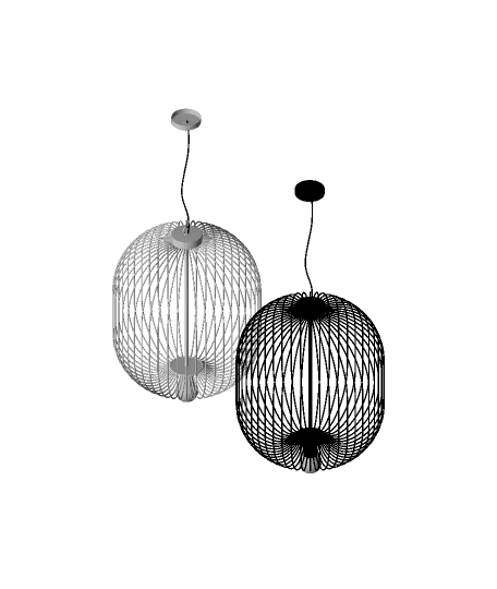 Wire lamp, SKU. 6300 by Pikartlights 3d model