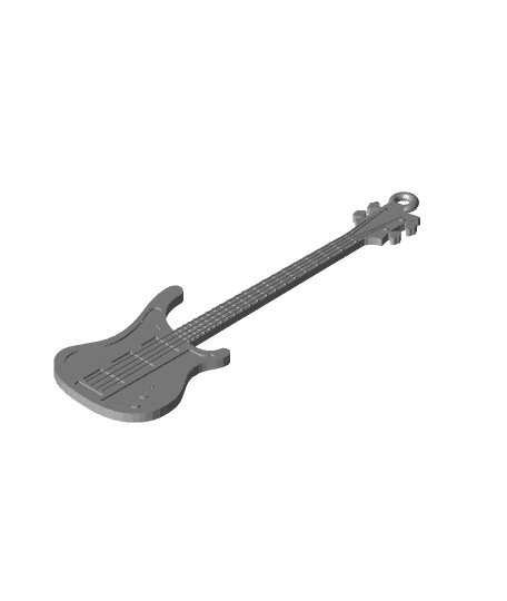 Bass Guitar Rickenbacker Lemmy Kilmister Motorhead keychain, dogtag, earrings, logo 3d model
