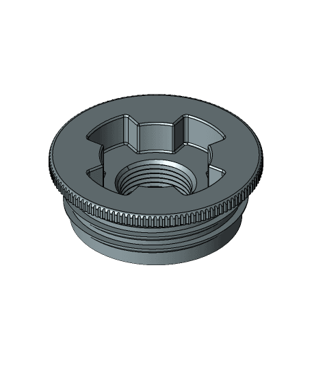 2 IN. BUTTRESS THREAD BARREL BUNG, NO GASKET, WITH 0.75 IN. NPT 3d model