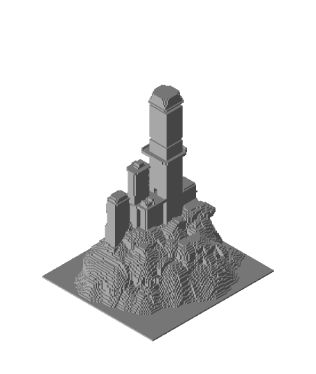 Minecraft Vader Castle 3d model