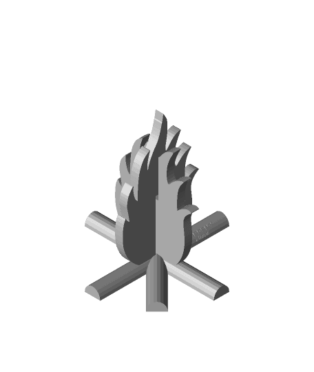 bonfire for ל"ג בעומר by yoavyardeny full viewable 3d model