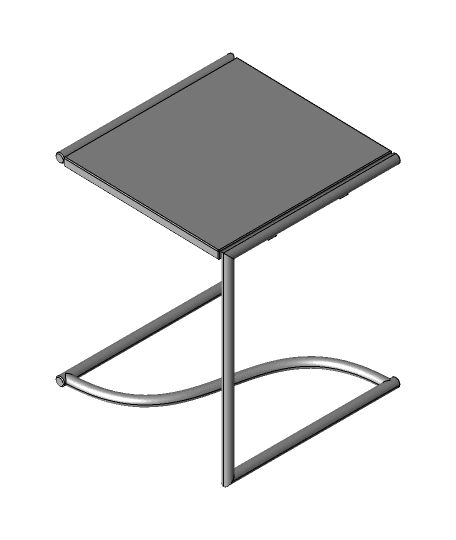 Round Frame Table.STEP 3d model