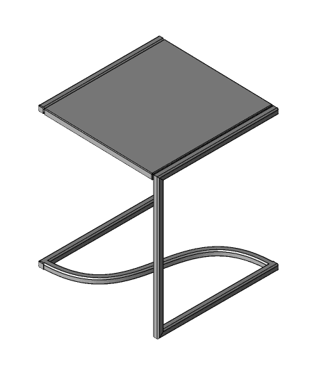Square Frame Table.STEP 3d model