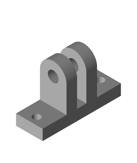HICTOP Prusa i3  Y axis idler pulley mount (added radiused corner version) 3d model
