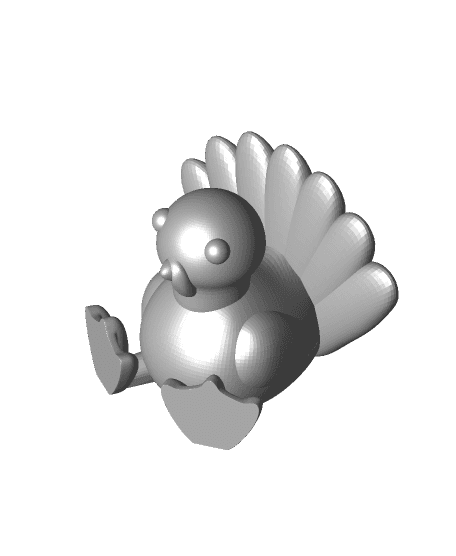 Sit and Stand Turkey 3d model