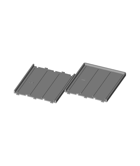 Solar Four Panel mount snap together 3d model