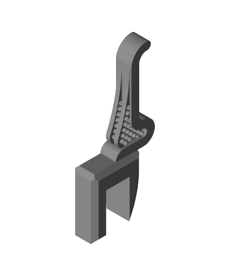 desk attached headphone support  by RoboM101 full viewable 3d model