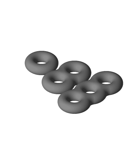 Surfaces of genus 1 to 3 by henryseg full viewable 3d model