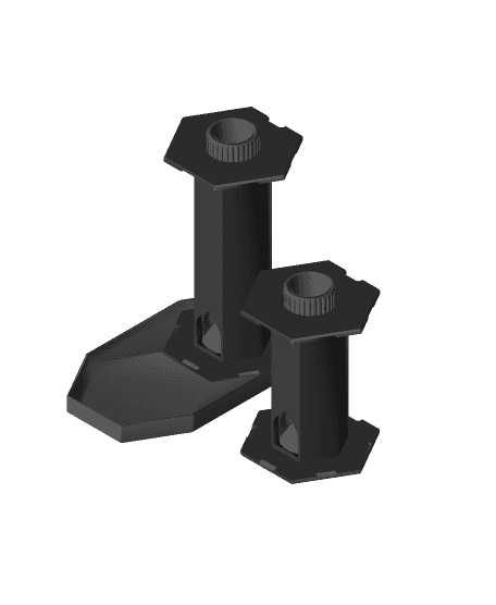 Rollup Dice Box Tower Core 3d model