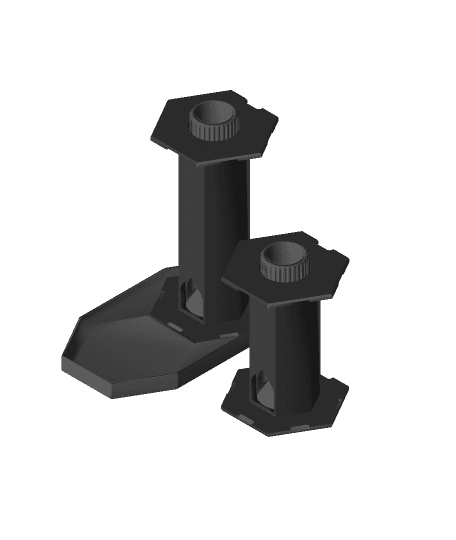 Rollup Dice Box Tower Core 3d model
