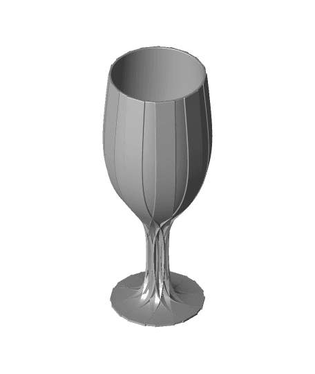 Champagne Glass Scheldegotik Style by In-Produkt full viewable 3d model