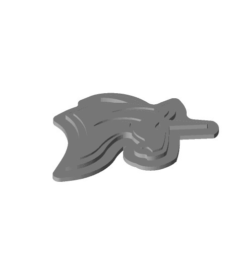 Unicorn bath bomb mold/press by enciumoldovangabriel full viewable 3d model