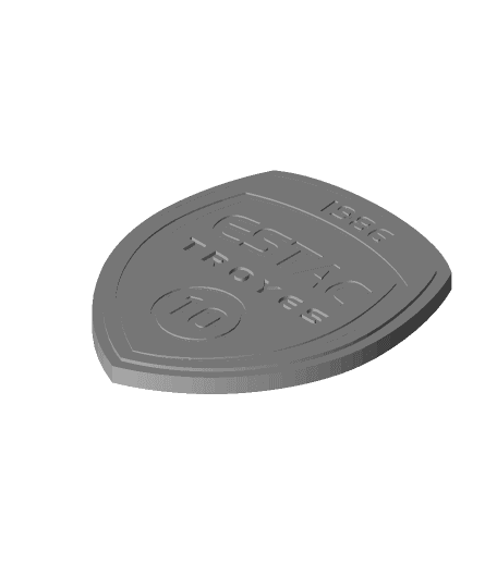Espérance Sportive Troyes Aube Champagne (Troyes) coaster or plaque 3d model