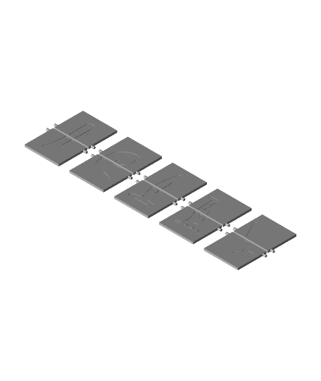 LOST split-flap counter 3d model