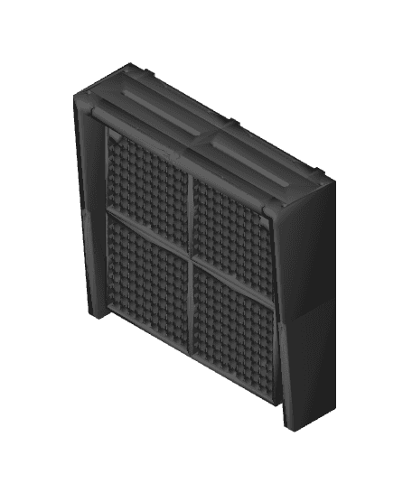 Computer Tray Wall Mount, Stackable 3d model