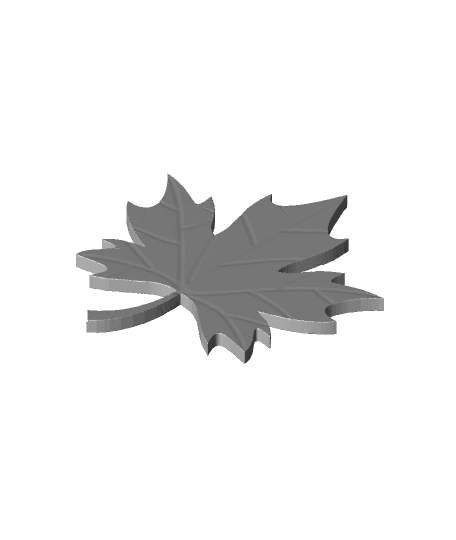 Mini Maple Leaf Earring Set 3d model