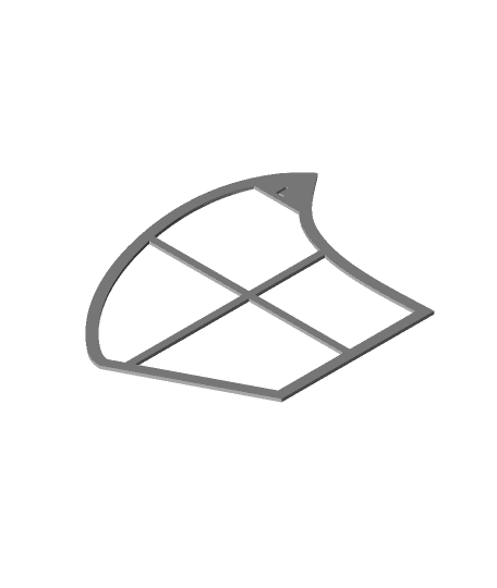 Fitted Face Mask Template 3d model