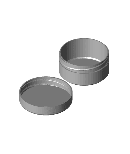 Remix of Scalable Round Screw-Top Box 3d model