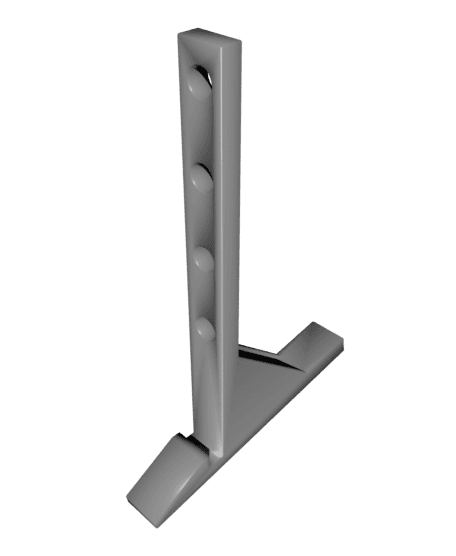 Multiboard 1-Piece 10-Degree Angled Foot 3d model