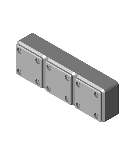 Gridfinity - M6 and 1/4" bolt holder 3d model