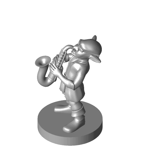 Goblin Saxophone Bard by mz4250 full viewable 3d model
