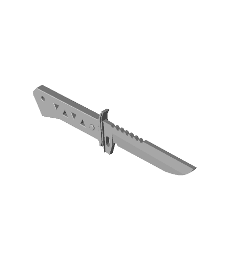 xenohunter knife from valorant 3d model