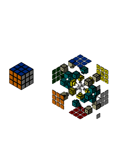 RubiksCubePresentation 3d model