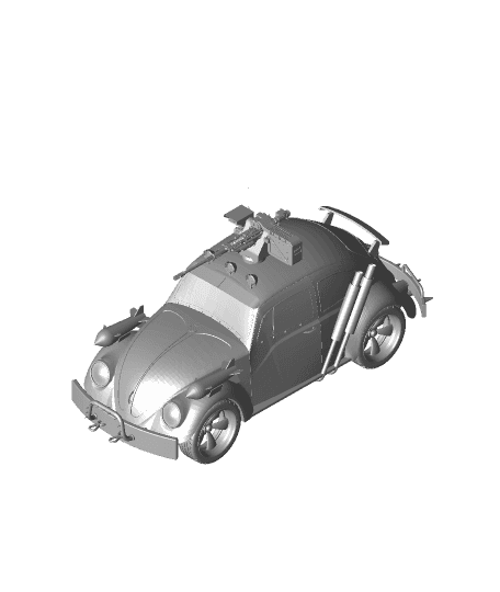 VW Beetle Armored car by Roboninja full viewable 3d model