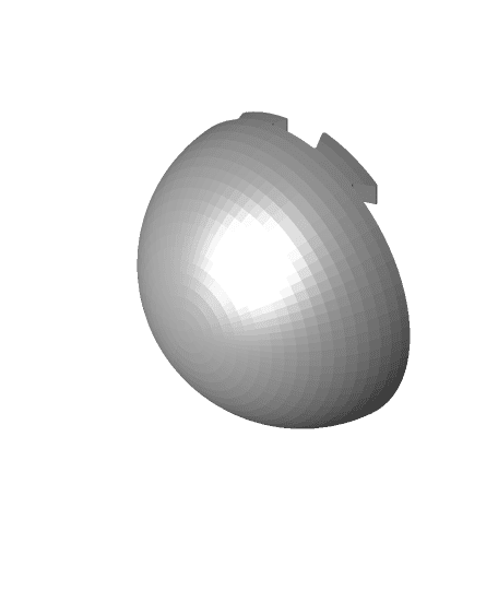 Geocache Dovetail Sphere Puzzle Container 3d model