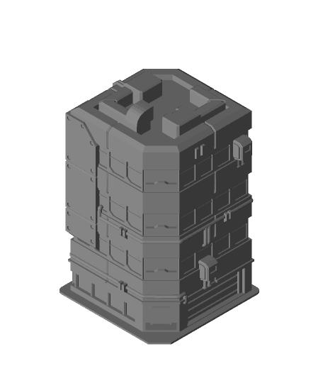 Armour Building -  Residential Set 3d model