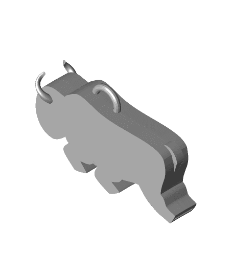 Working Bison Whistle (REMIX - 6 legs and eyelet) 3d model