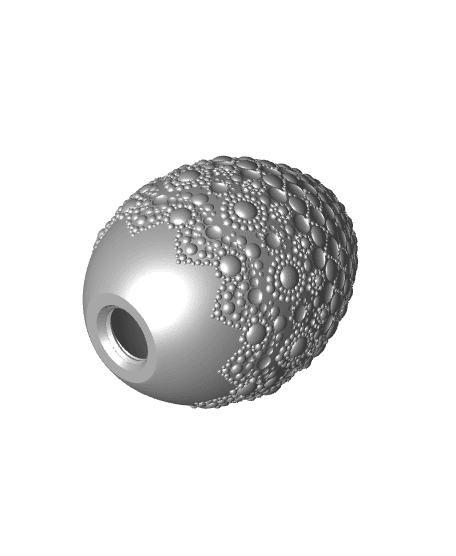 Ornate Dot Art Egg #3 Decor/Container 3d model