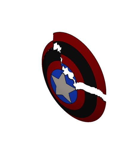 Civil War Shield 3d model
