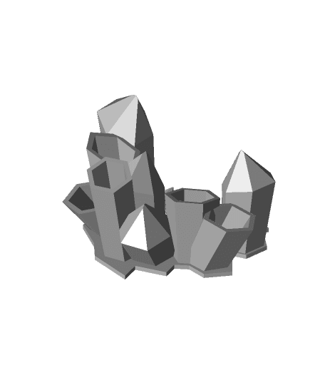 Rock Formation Desk Tidy Organiser  3d model