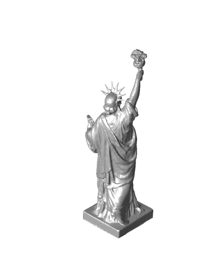nuke liberty  statue 3d model