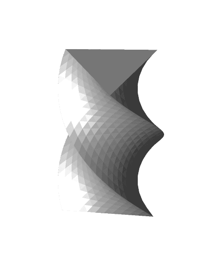 Triangle Twist Vase  3d model
