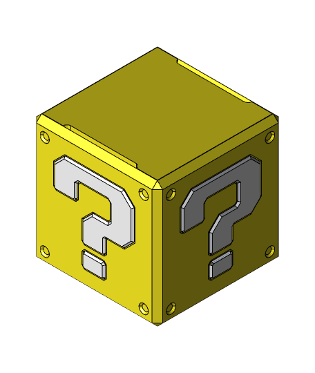 Mario Item Box: Support Free 3d model