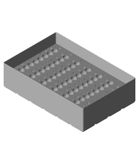 Gridfinity Compact Endmill Storage with Tool numbers 3d model