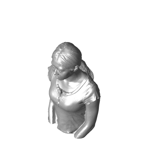 girl bust（generated by Revopoint POP） 3d model