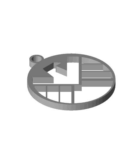 SHIELD symbol keychain/pendant.stl 3d model