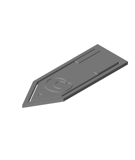 Zenyatta Carbon Fiber Bookmark 3d model