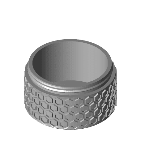 Hexagon Threaded Jar 3d model