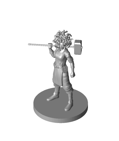 Medusa Female Blacksmith 3d model